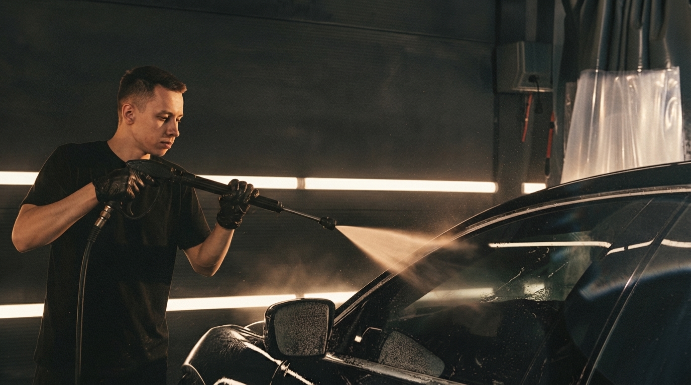Editorial illustration for Car Wash or Detail? Matching the Right Service to Your Vehicle's Condition